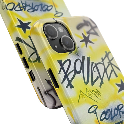 "boulder" airbrush iPhone case