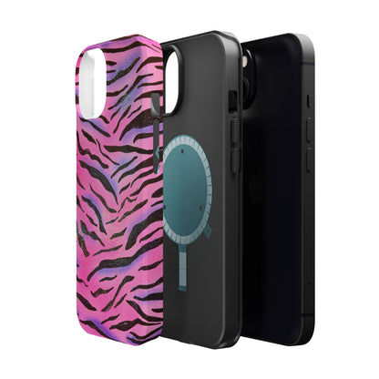 MagSafe "glitter zebra" airbrush iPhone case