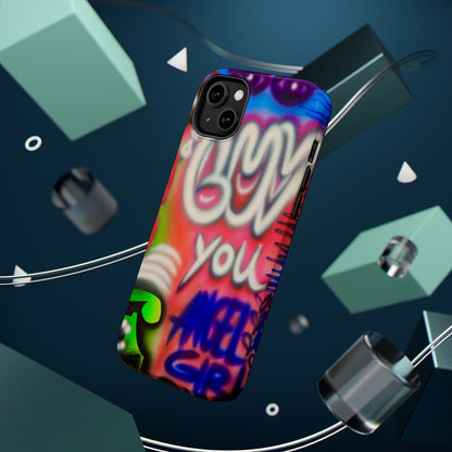 MagSafe "luv u angel girl" Airbrush iPhone Hülle