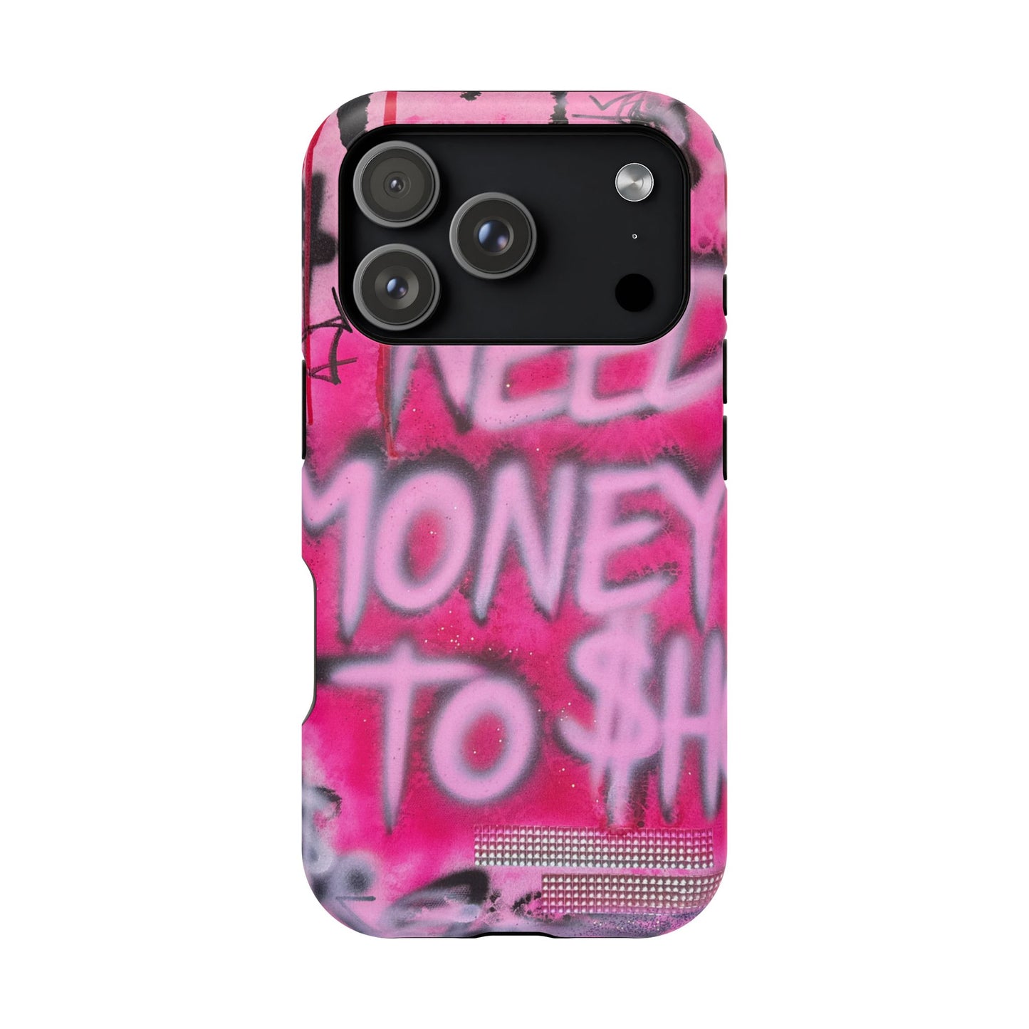MagSafe "need $$ to shop" airbrush iPhone case