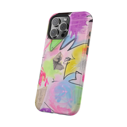 MagSafe "pastel static" airbrush iPhone case