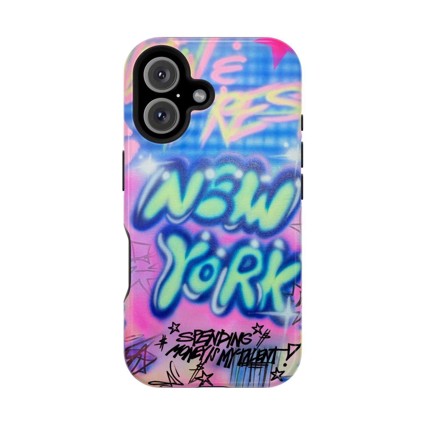 magsafe "spending $$ is my talent" airbrush iPhone case
