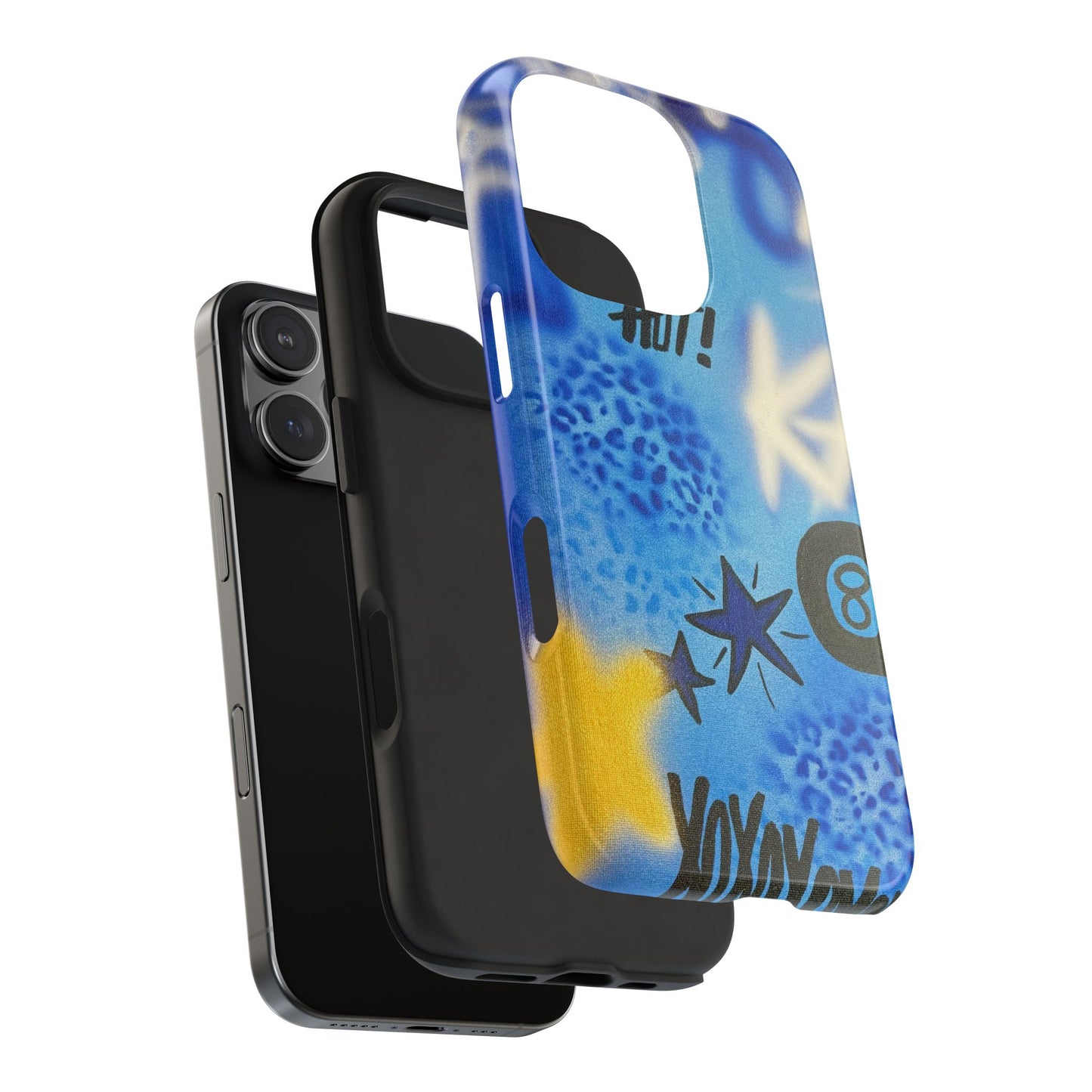 "brilliant blues" airbrush iPhone case