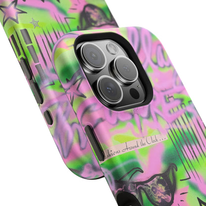 MagSafe "green camo" airbrush iPhone case