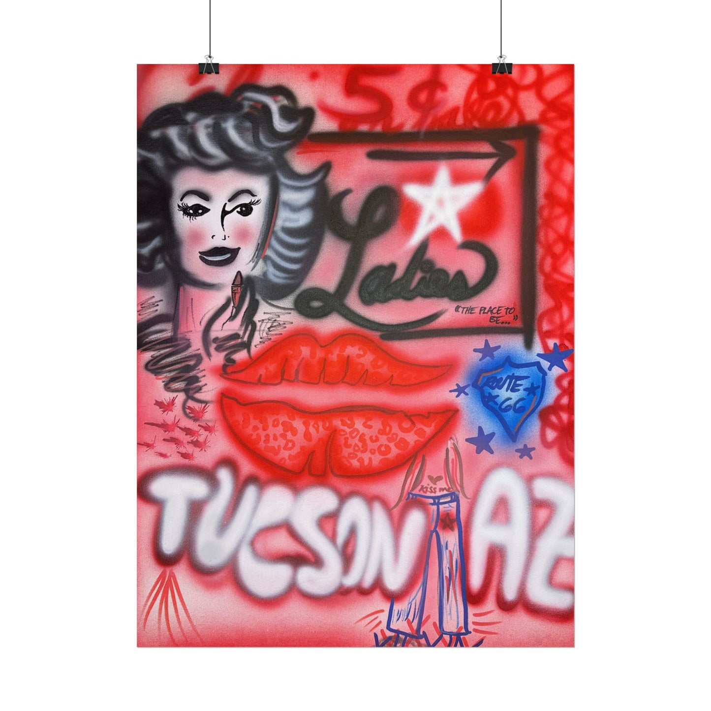 "tucson, az" airbrush rolled print