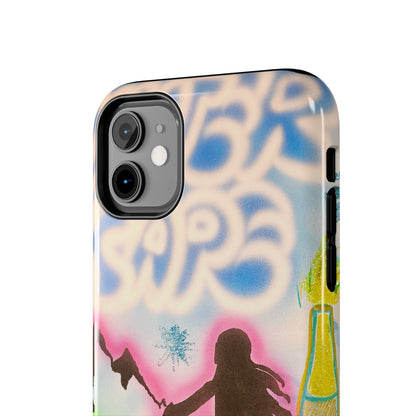 "winter escape" airbrush iPhone case