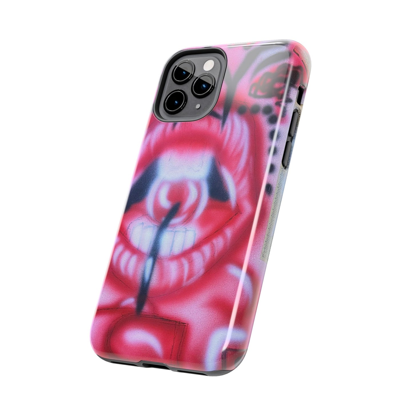 "be happy go lucky" airbrush iPhone case