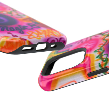 MagSafe "farbenfrohes Chaos" Airbrush-iPhone-Hülle