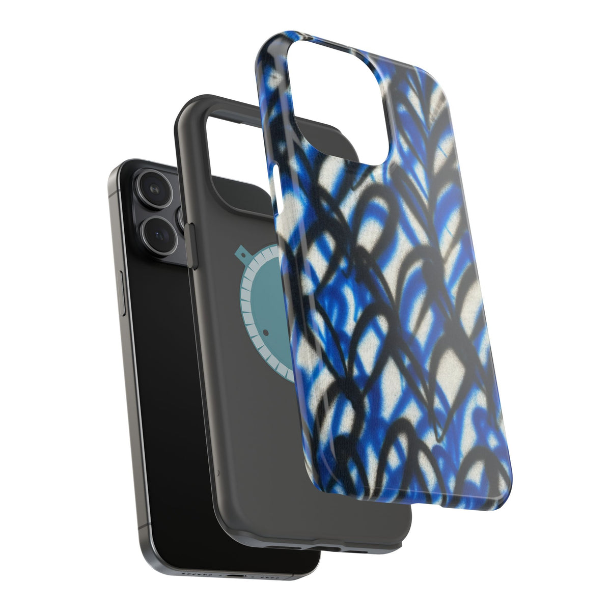 MagSafe "abstract hearts" airbrush iPhone case