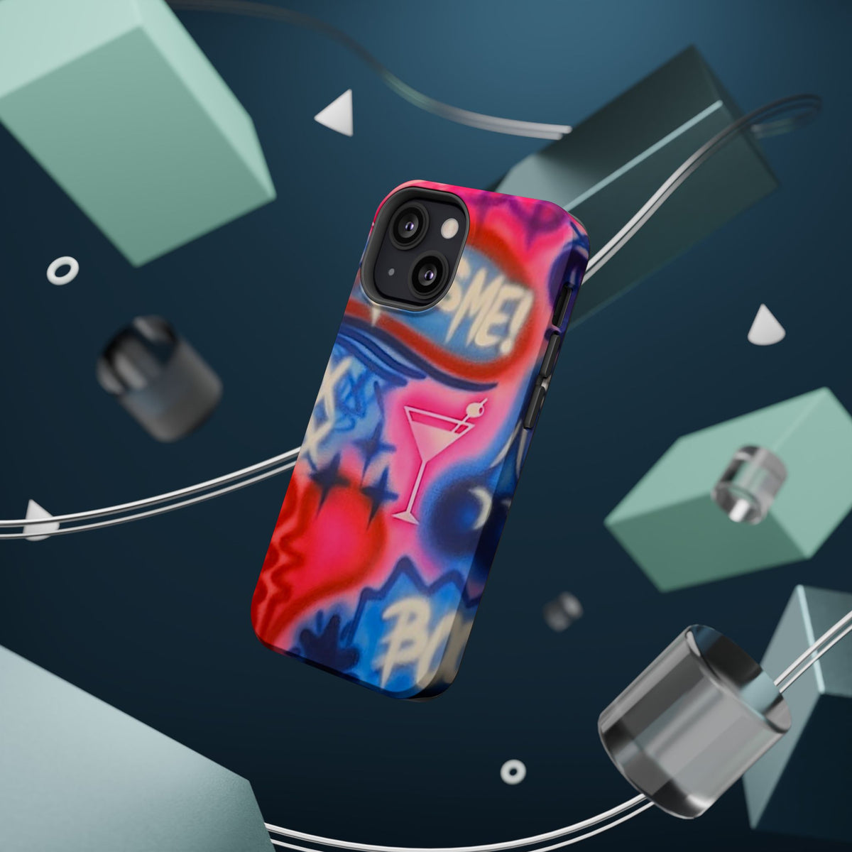 MagSafe "kiss me pt. 2" Airbrush iPhone Hülle
