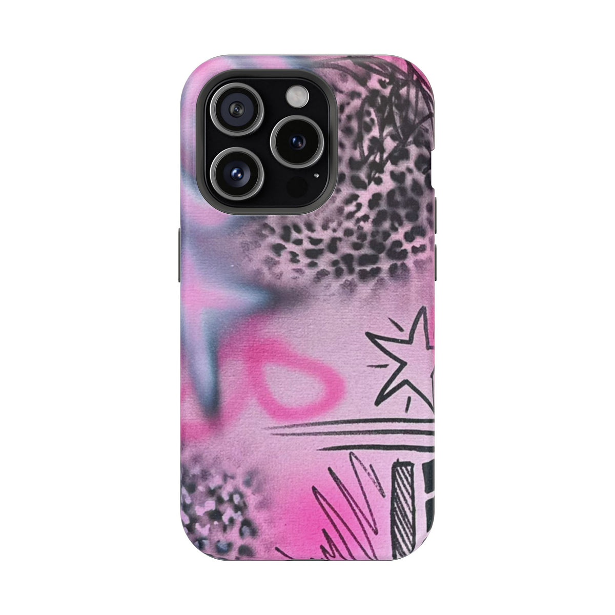 MagSafe "onyx cheetah" Airbrush iPhone Hülle
