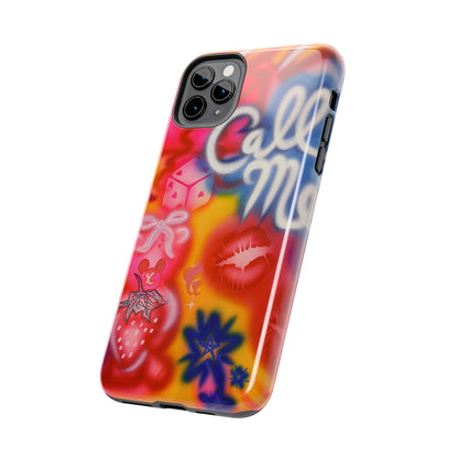 "CALL ME!" airbrush iPhone case