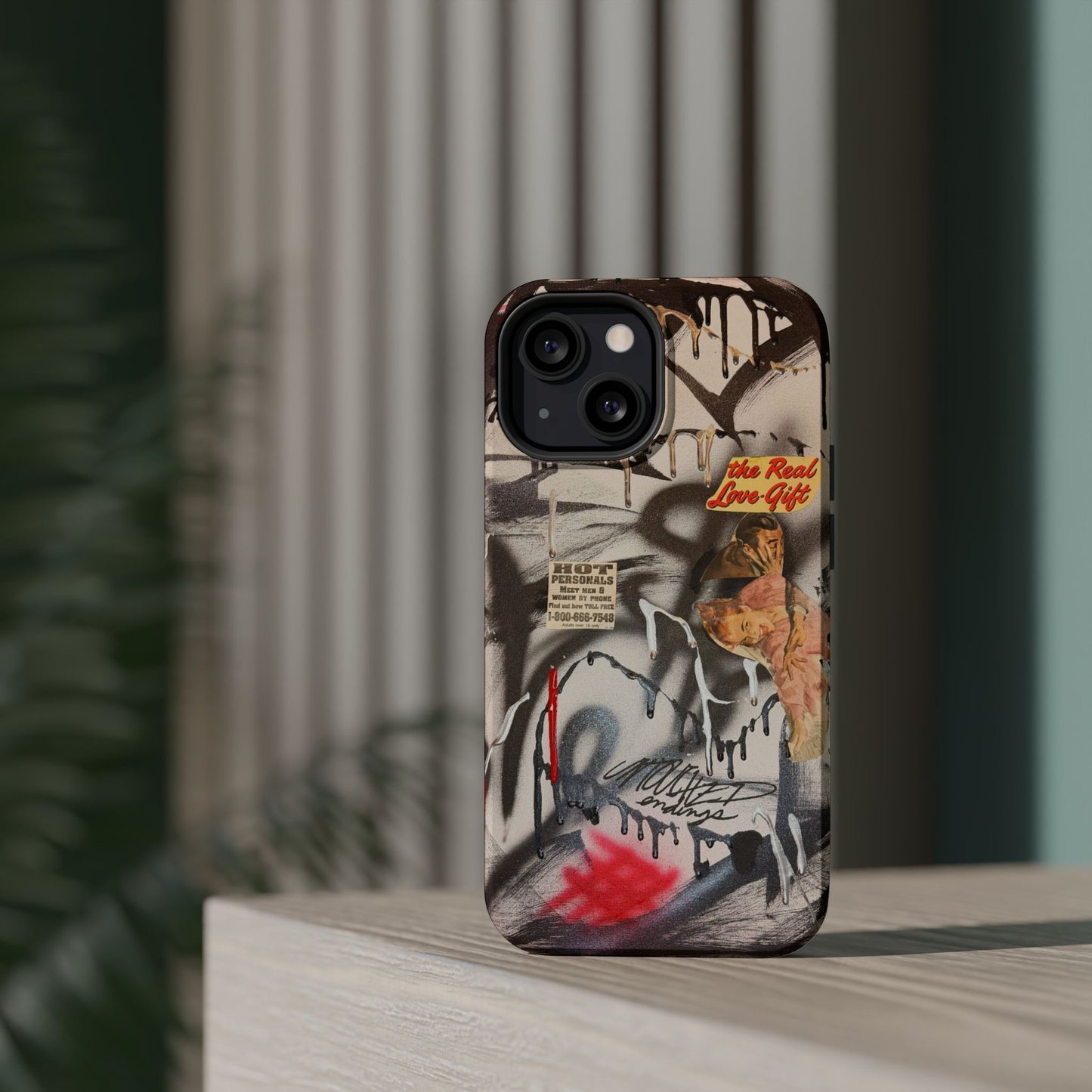 MagSafe "real love" airbrush iPhone case