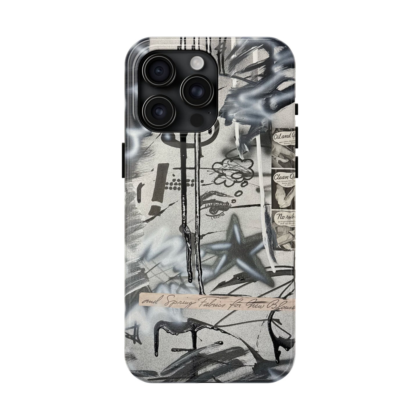 "monochrome mood" airbrush iPhone case