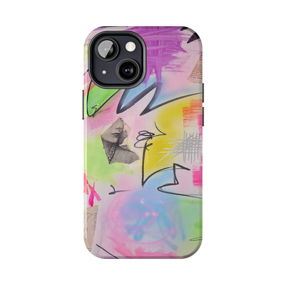"pastel static" airbrush iPhone case