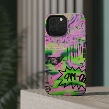 MagSafe "green camo" airbrush iPhone case