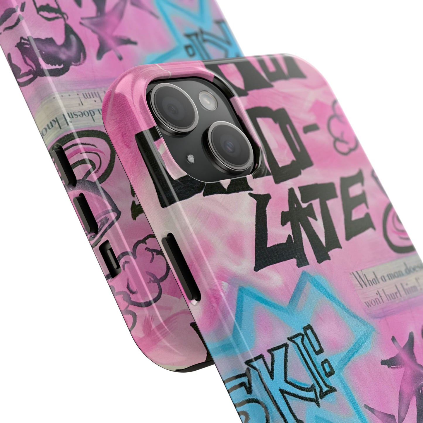 "avant le ski" airbrush iPhone case