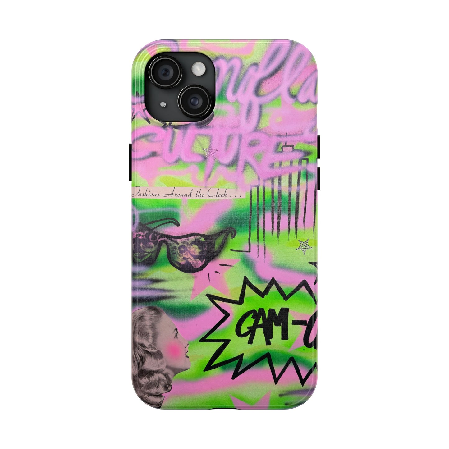 "green camo" airbrush iPhone case