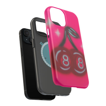 MagSafe „Cherry 8ball“ Airbrush iPhone Hülle