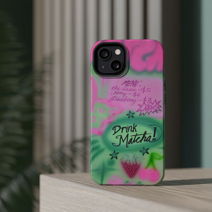 MagSafe "matcha!" airbrush iPhone case
