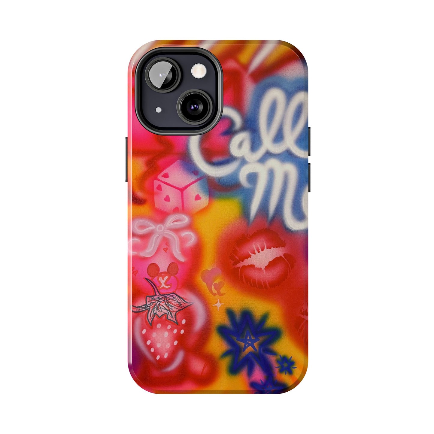 "CALL ME!" airbrush iPhone case