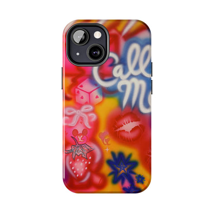 "CALL ME!" airbrush iPhone case
