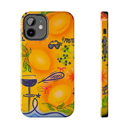"citrus coastline" airbrush iPhone case