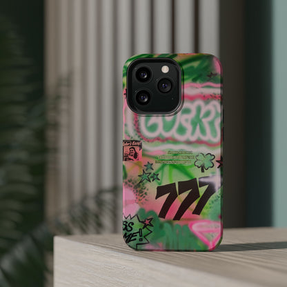 MagSafe "so lucky" airbrush iPhone case