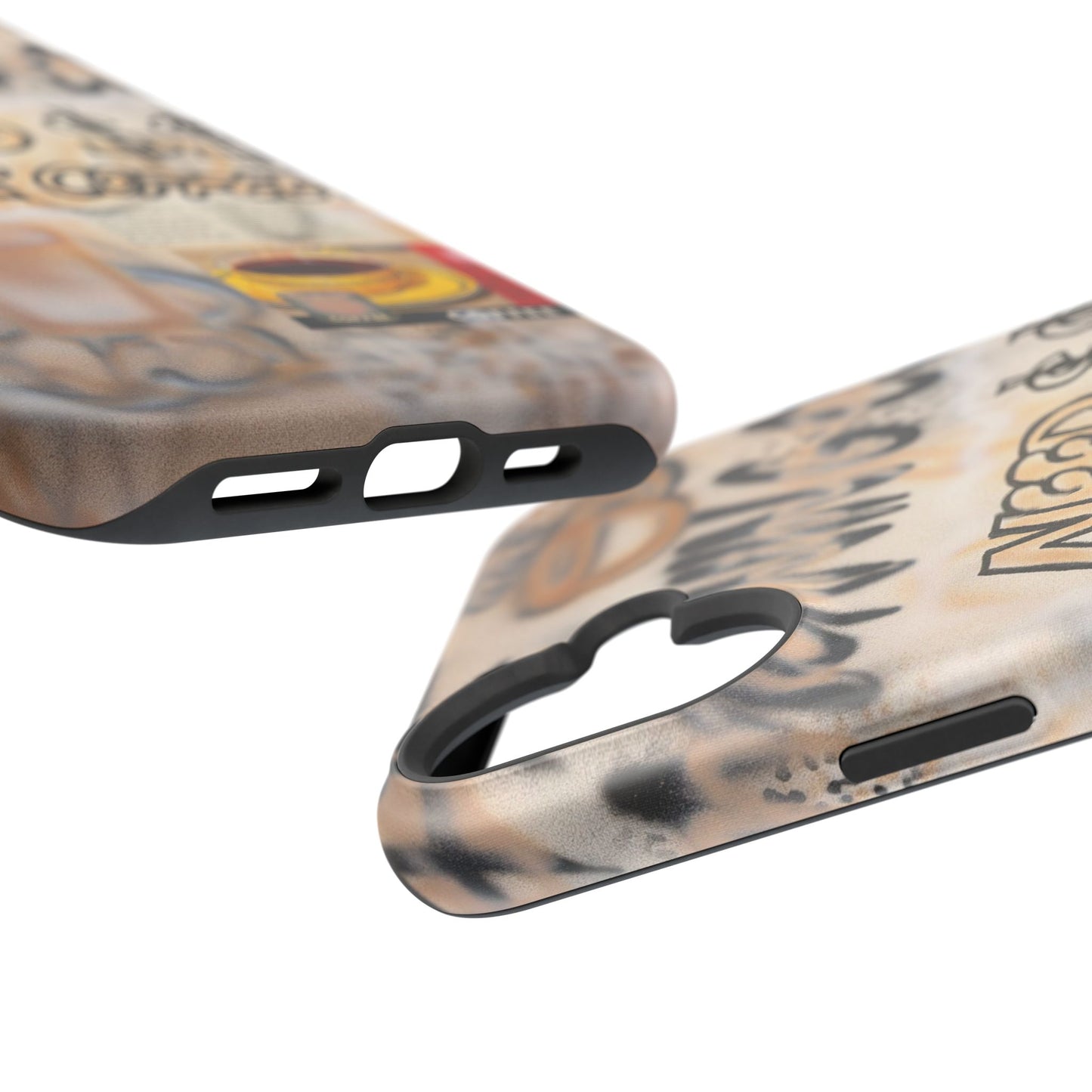 MagSafe "need $$ for coffee" airbrush iPhone case