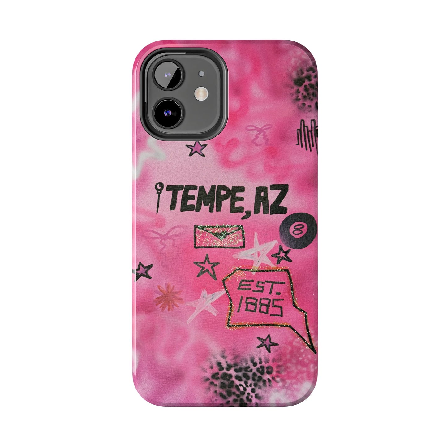"tempe, az pt. 2" airbrush iPhone case