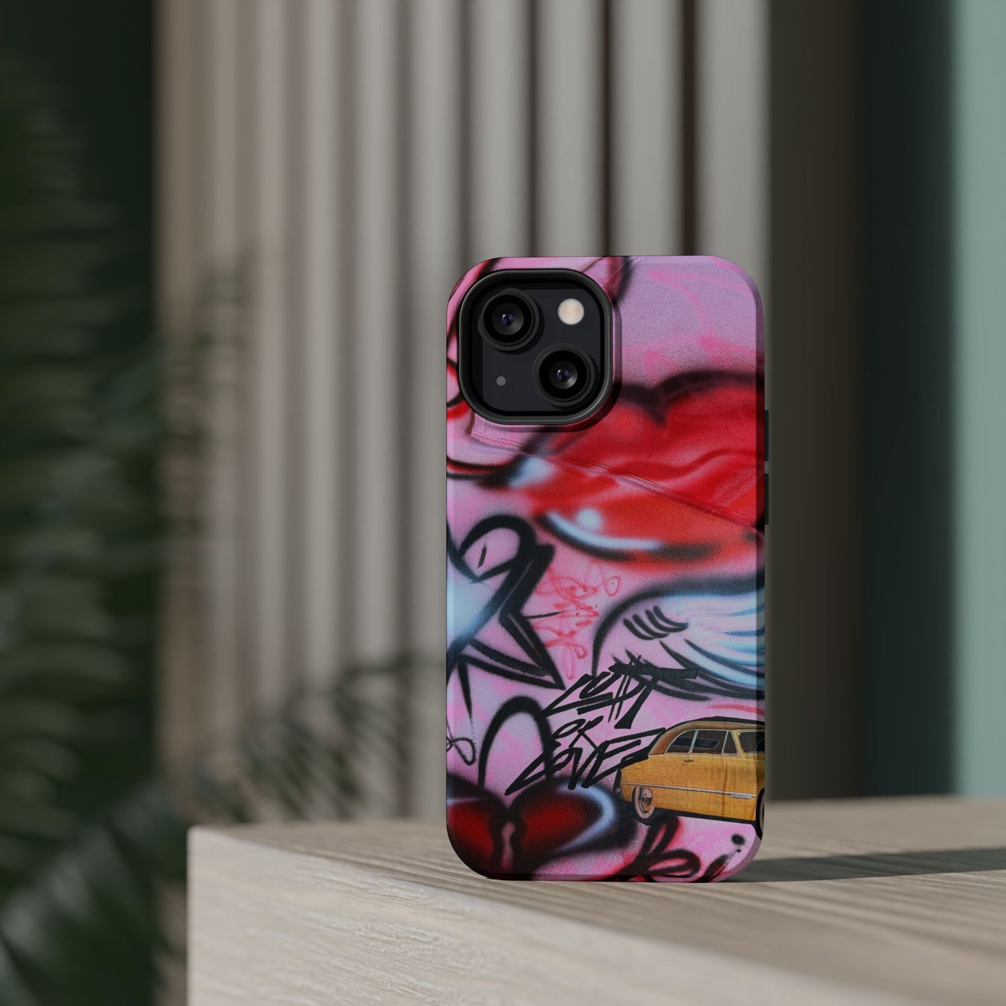 MagSafe "lust or love" airbrush iPhone case