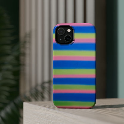 MagSafe "sherbet stripes" airbrush iPhone case