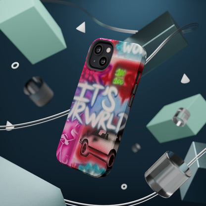 MagSafe „its ur WRLD“ Airbrush iPhone Hülle