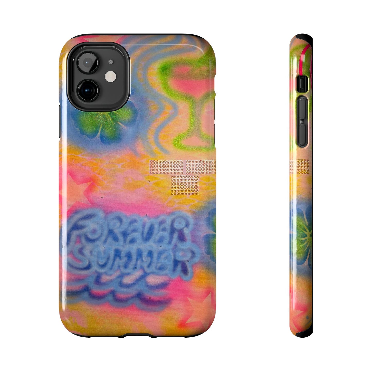 "forever summer" airbrush iPhone case