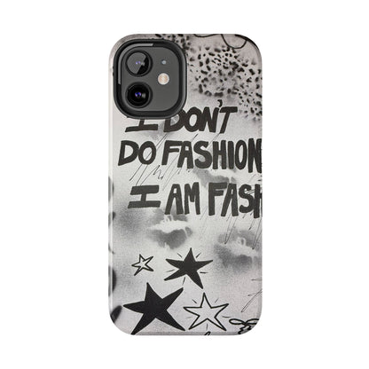"i am fashion" airbrush iPhone case