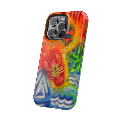 MagSafe "tipsy lobster" airbrush iPhone case