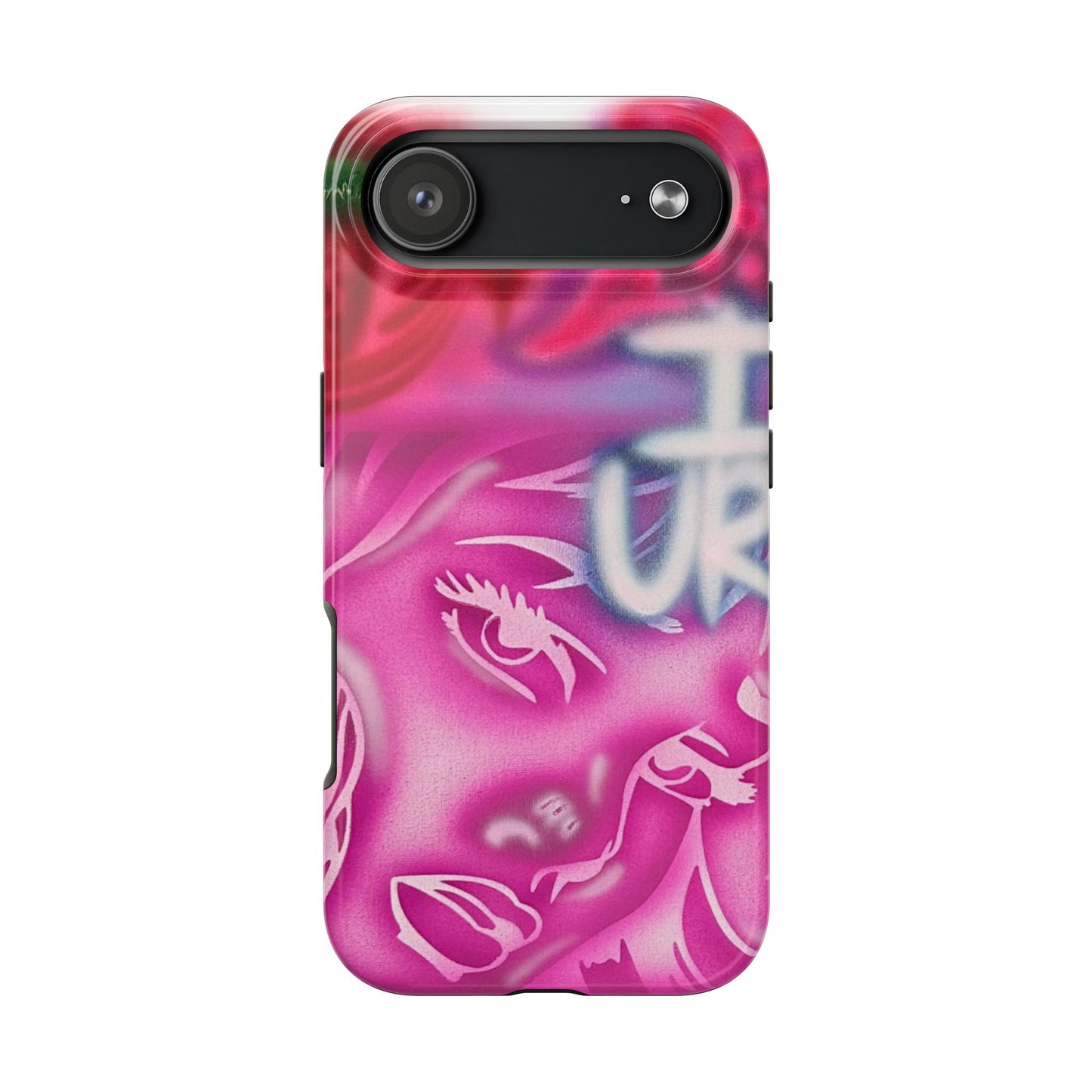 "girlz WRLD" airbrush iPhone case