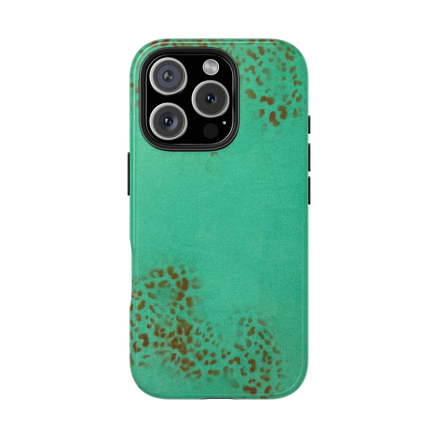 "teal cheetah" airbrush iPhone case