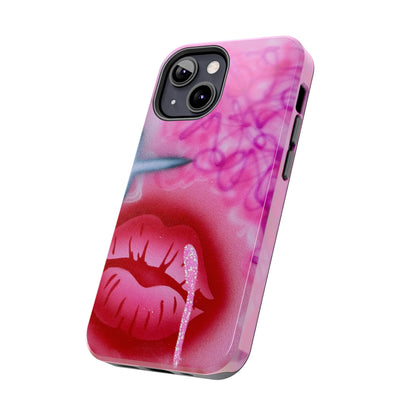 "glitter aura" airbrush iPhone case