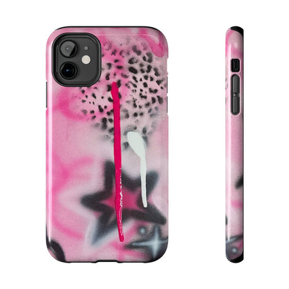 "pink cheetah" airbrush iPhone case