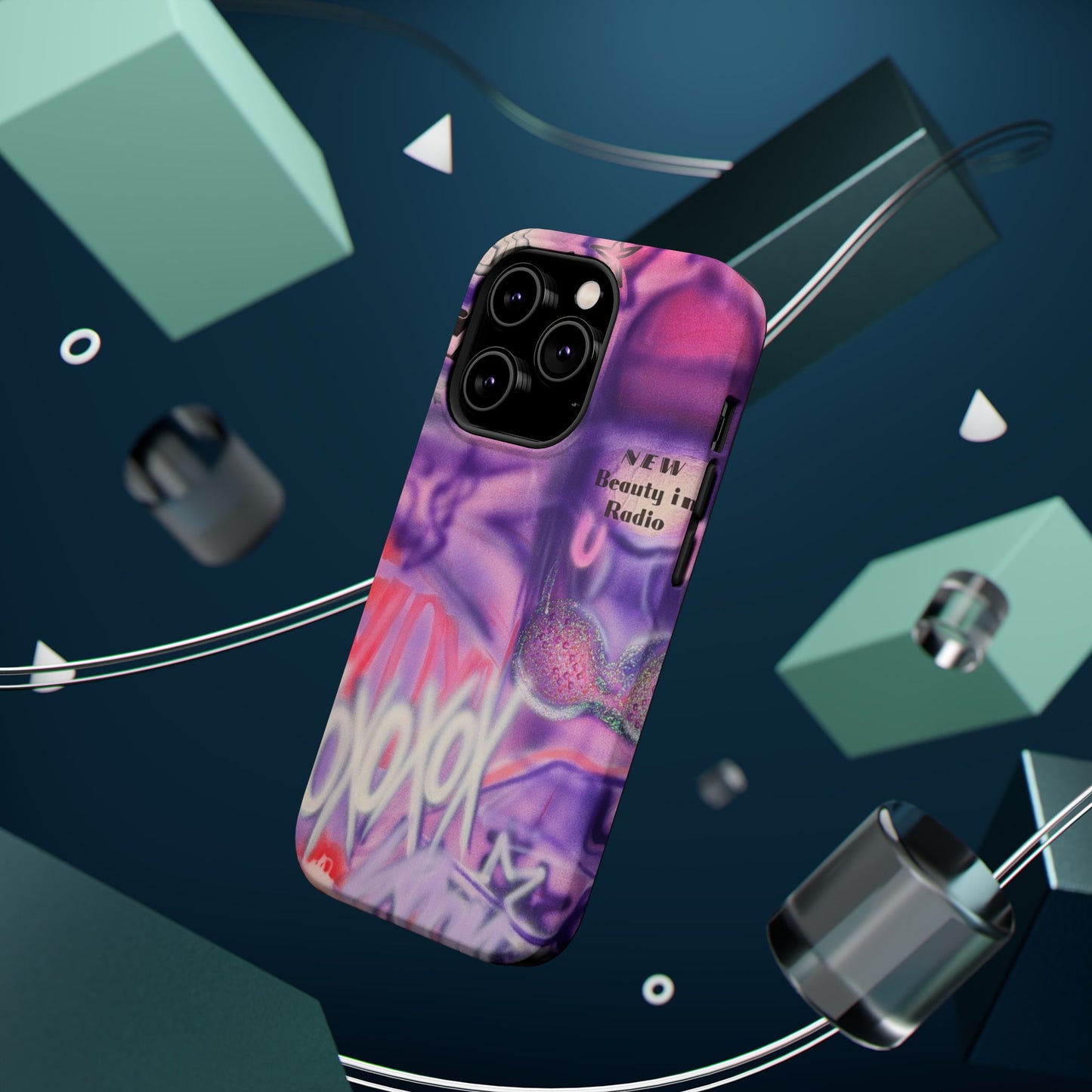 MagSafe "mic check" airbrush iPhone case