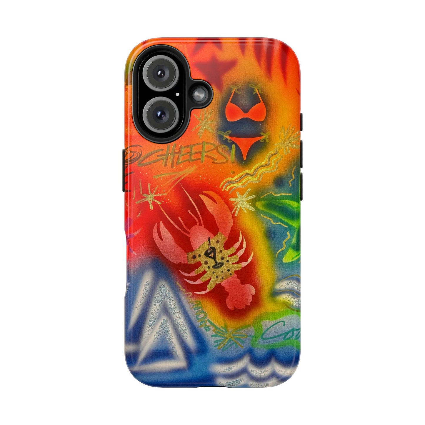"tipsy lobster" airbrush iPhone case
