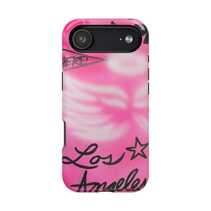 MagSafe "pinke Engelsflügel" Airbrush iPhone Hülle