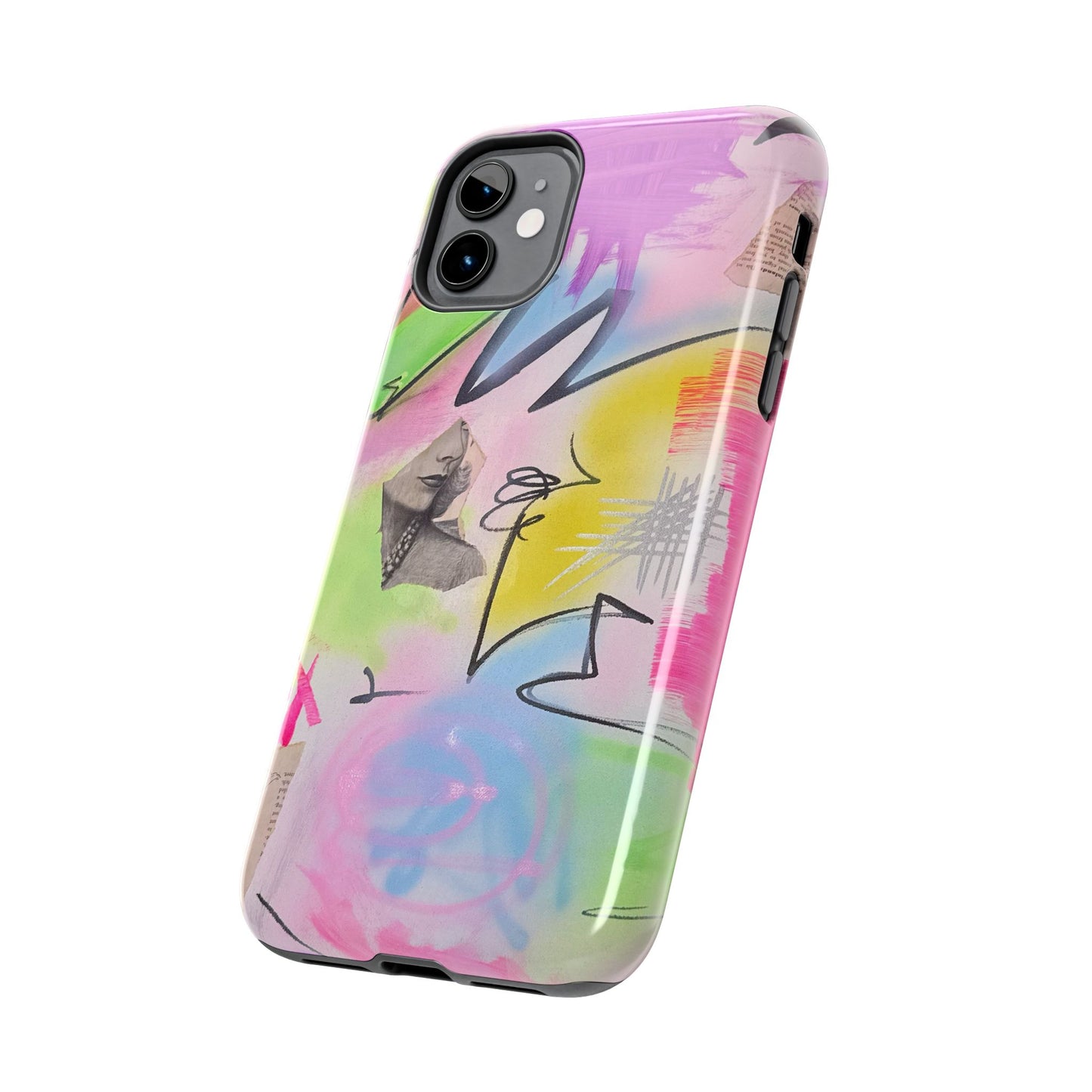 "pastel static" airbrush iPhone case