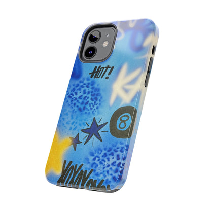 "brilliant blues" airbrush iPhone case