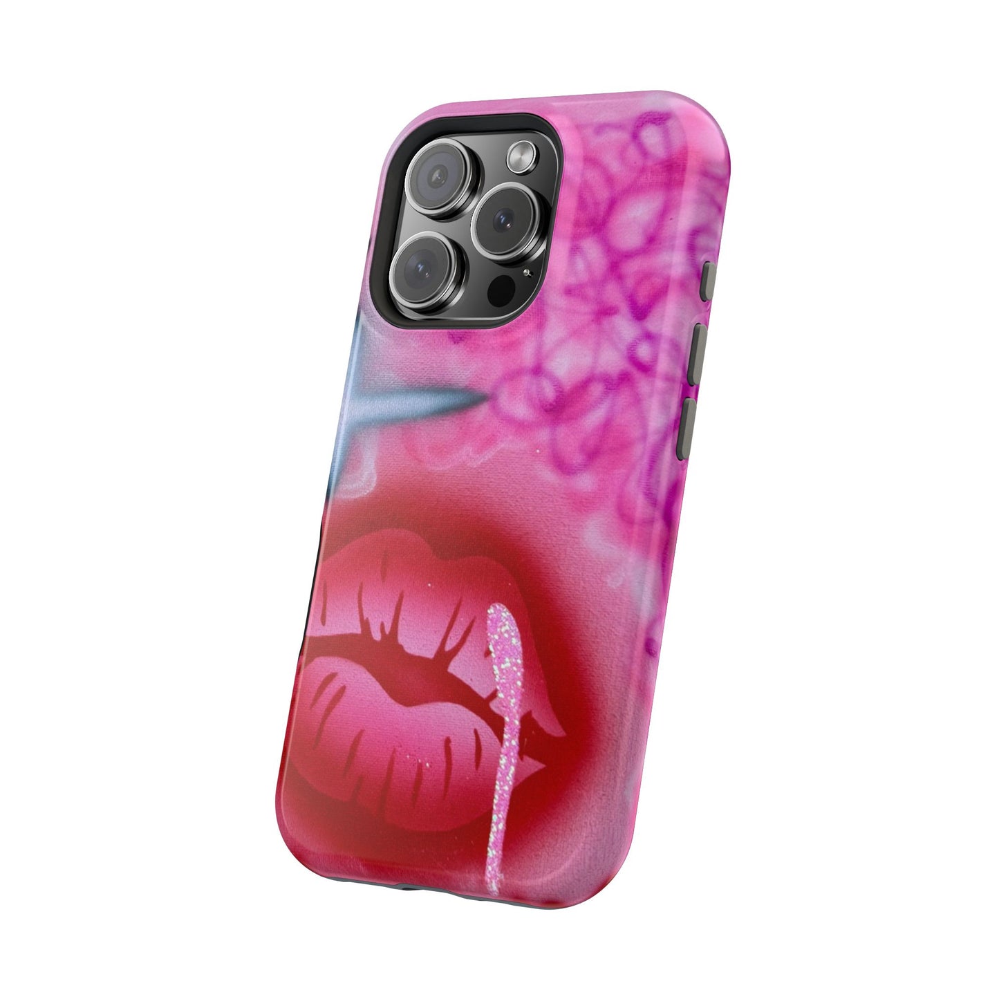 MagSafe limited edition "glitter aura" airbrush iPhone case