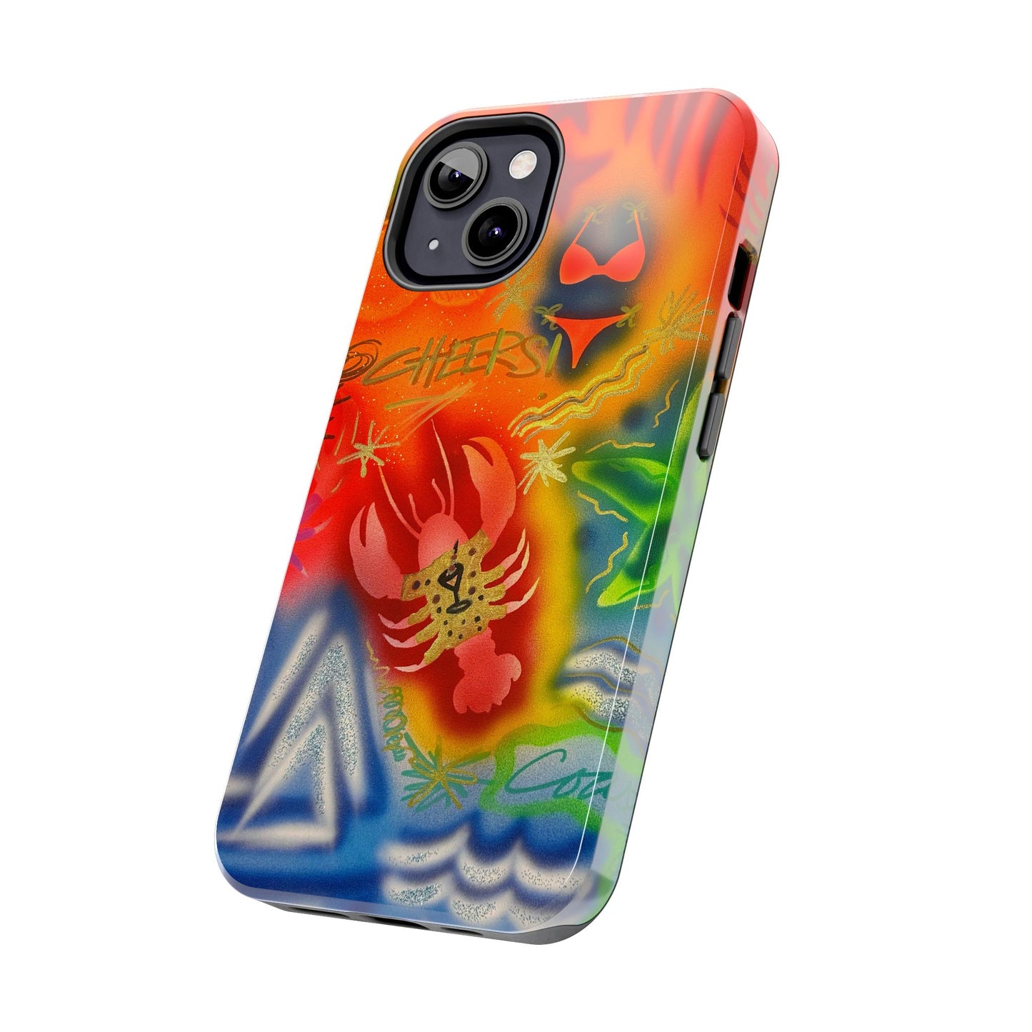 "tipsy lobster" airbrush iPhone case