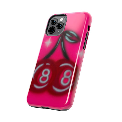 "cherry 8ball" airbrush iPhone case