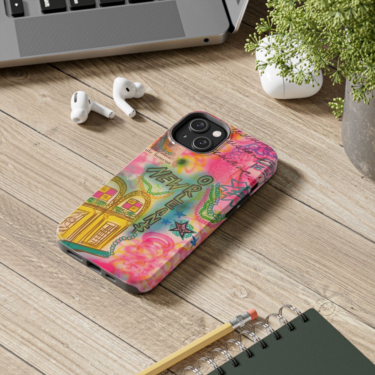 "new orleans, la" airbrush iPhone case