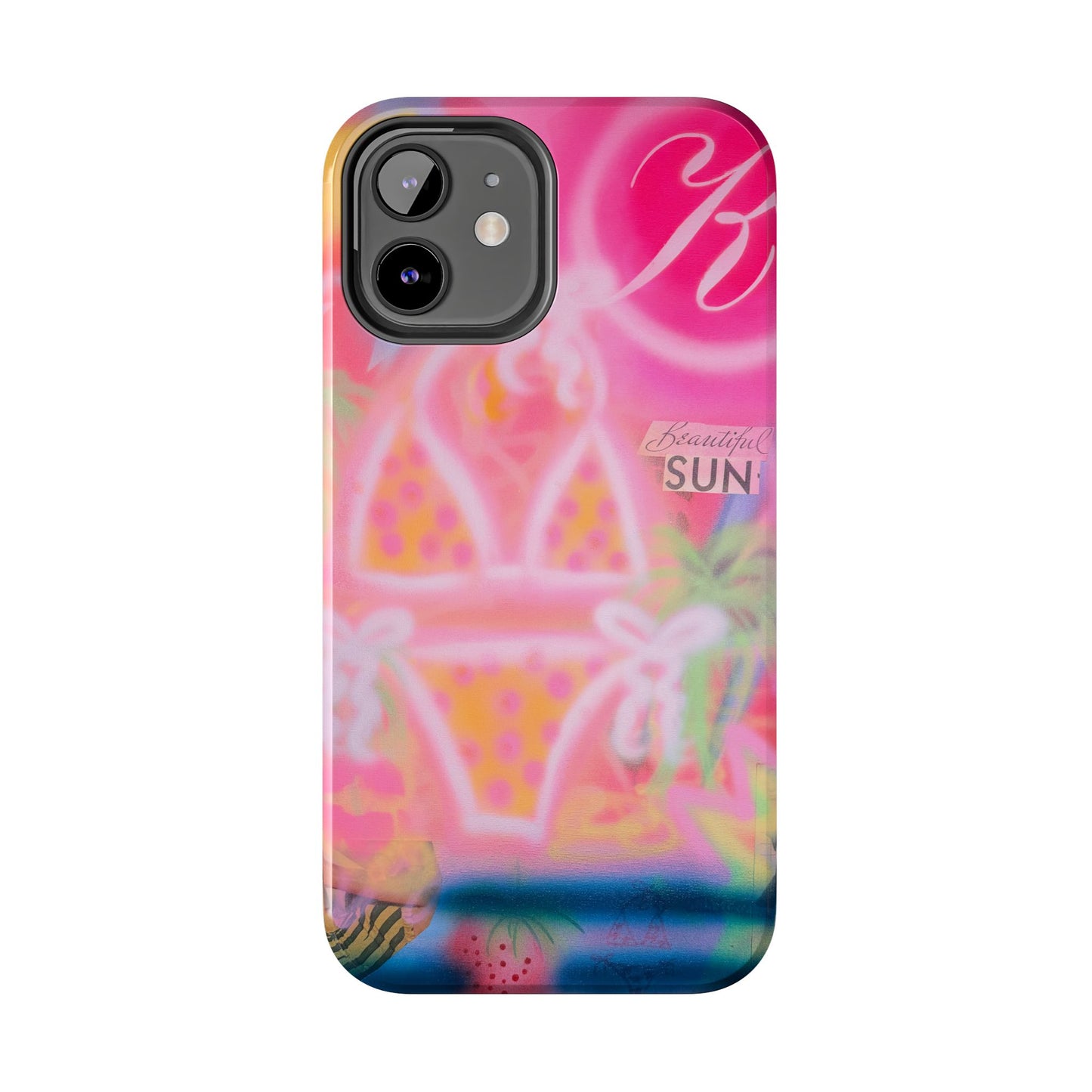 "santa monica strawberry" airbrush iPhone case